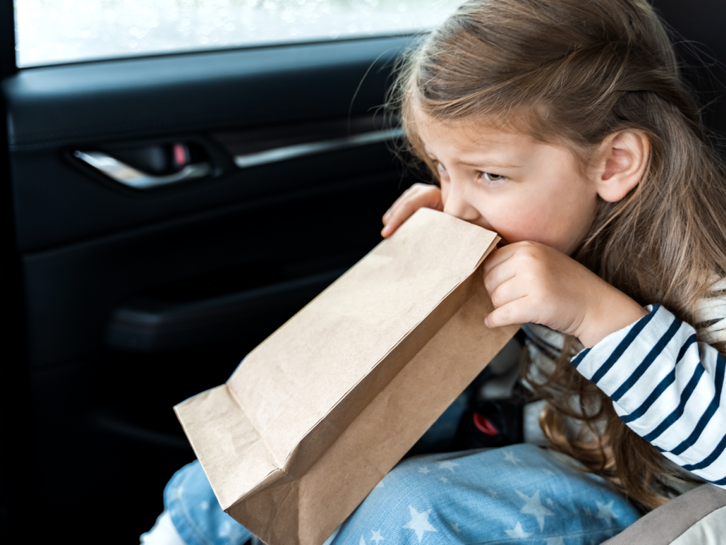 little girl is driving in car kid is sick feels 2022 11 09 17 23 39 utc groot